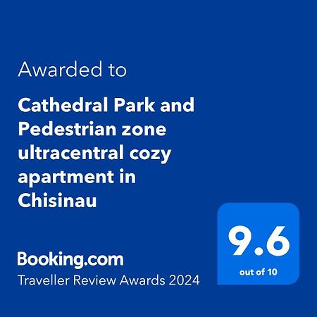 Cathedral Park And Pedestrian Zone Ultracentral Cozy Apartment In Chisinau Eksteriør bilde