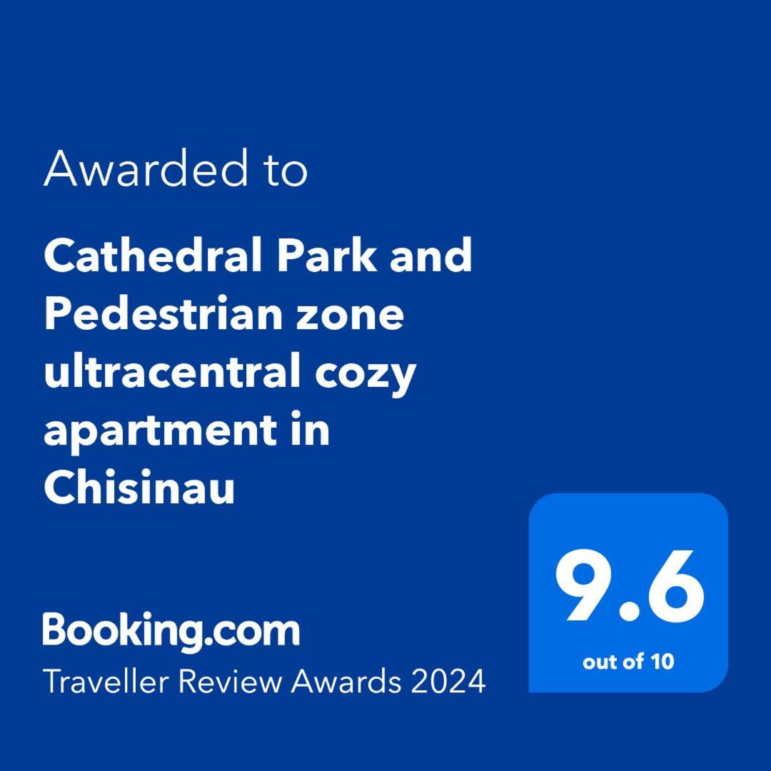 Cathedral Park And Pedestrian Zone Ultracentral Cozy Apartment In Chisinau Eksteriør bilde